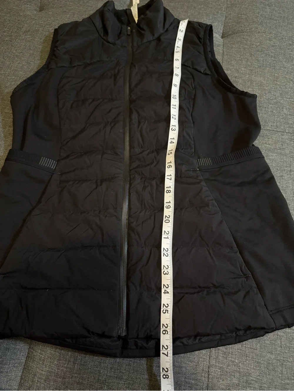lululemon athletica Black Quilted Hybrid Vest